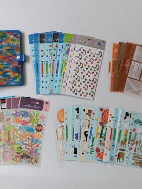 Stickopotamus Sticker Binder With 41 Sticker Sheets (27 New Or Full)
